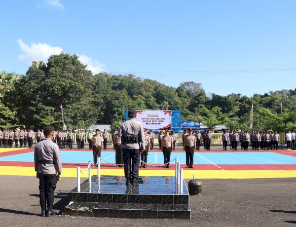Kapolres Rote Ndao Pimpin Upacara Korps Raport Kenaikan Pangkat,  Bentuk Apresiasi Terhadap Dedikasi dan Loyalitas Dalam Tugas
