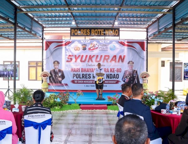 Wakil Bupati Rote Ndao : Pemerintah Daerah Apresiasi Polres Rote Ndao Dalam Menjaga Kamtibmas, Selamat Hari Bhayangkara ke-80
