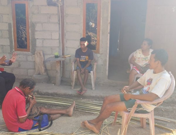 Bhabinkamtibmas Polsek Pantaibaru Gelar Kegiatan Sambang, Ajak Warga Jaga Kamtibmas