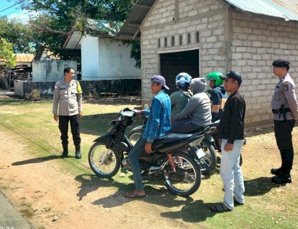Patroli Dialogis Polsek Rote Tengah, Ajak Warga Jaga Kamtibmas Tetap Kondusif