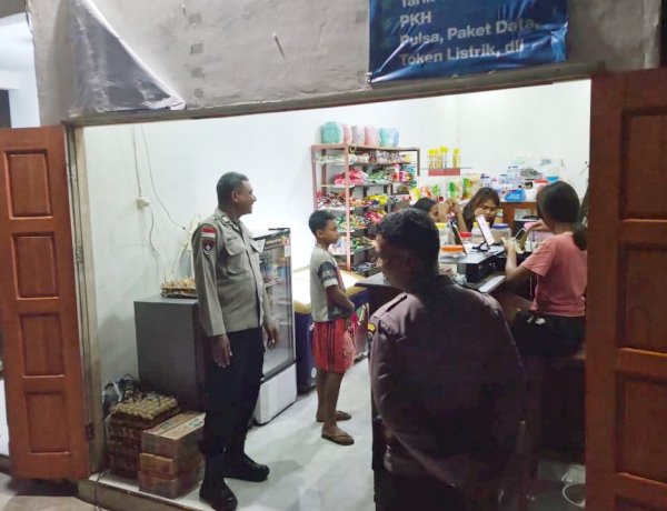 Patroli Dialogis Malam Hari, Langkah Polsek Rote Tengah Cegah Tindak Pidana