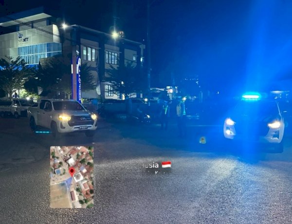 Satuan Lalu Lintas Polres Rote Ndao Lakukan Pengalihan Arus Lalu Lintas Selama Pameran Pembangunan Dilapangan Sepakbola Baa