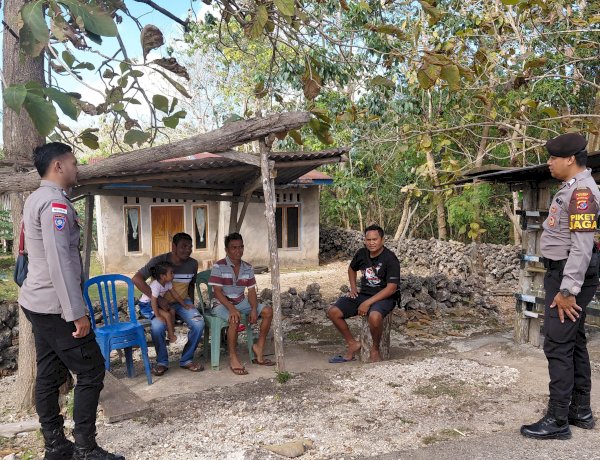 Hadir Ditengah Masyarakat, Polsek Rote Selatan Ajak Warga Jaga Kamtibmas