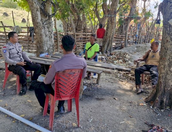 Patroli DIalogis Polsek Rote Barat Daya, Tingkatkan Edukasi Pembinaan Kamtibmas Bagi Masyarakat