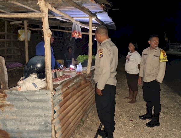 Polsek Rote Tengah Lakukan Patroli Malam, Jaga Kamtibmas Diwilayah Hukum