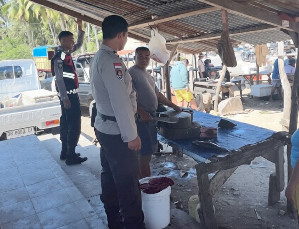 Patroli Dialogis di Pasar Busalangga, Jamin Rasa Aman Masyarakat