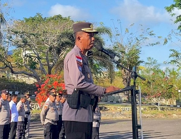 Apel Jam Pimpinan, Wakapolres Tekankan Tertib Administrasi dan Disiplin Anggota