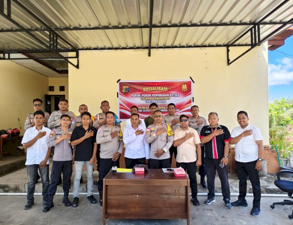 Sosialisasikan Perubahan Undang-Undang Polri, Sikum Polres Rote Ndao Sambangi Polsek Jajaran