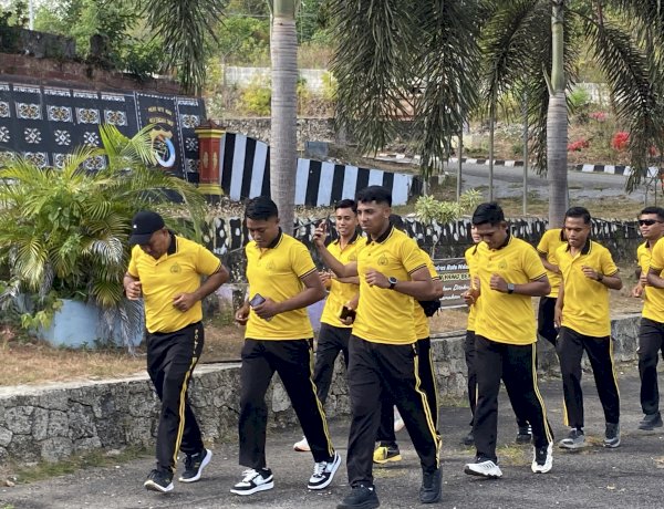 Jum'at Sehat, Personel Polres Rote Ndao Olahraga Bersama Jaga Kebugaran
