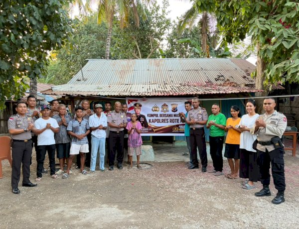 Tampung Keluhan Warga Kampung Tenun Sebelah Kali, Wakapolres Rote Ndao Hadir Memberi Solusi