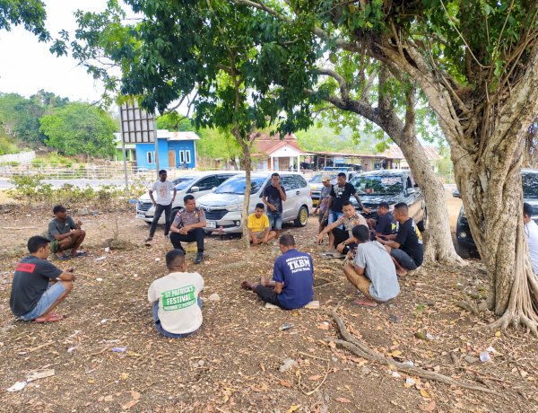 Polsek Pantai Baru Fasilitasi Kesepakatan Buruh TKBM dan Sopir Rental di Pelabuhan ASDP