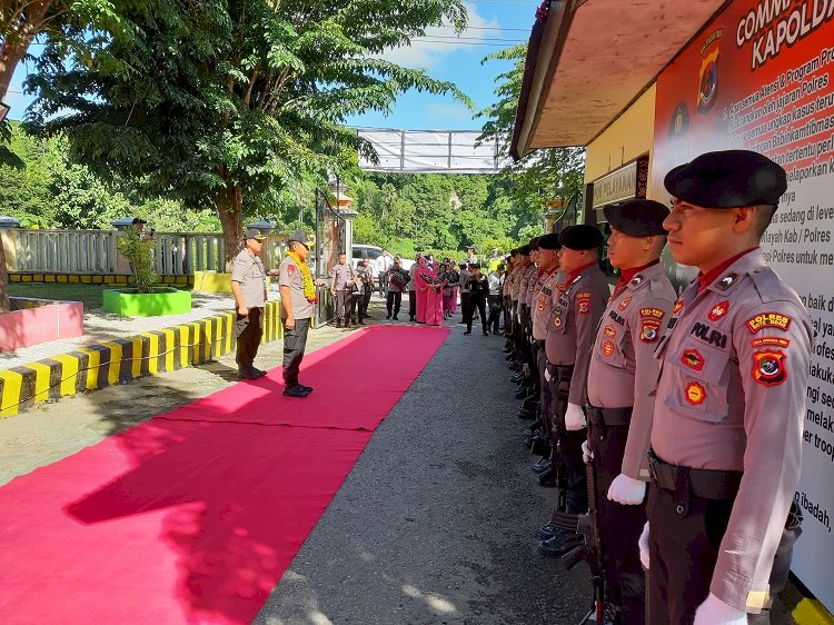 Kunker Ke Polres Rote Ndao, Kapolda NTT Disambut Jajar Kehormatan