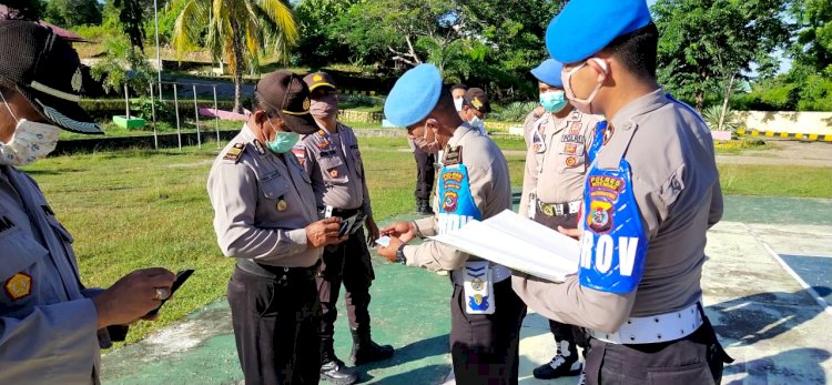 Gatibplin Propam, Periksa Sikap Tampang Dan Kelengkapan Surat Personel Polres