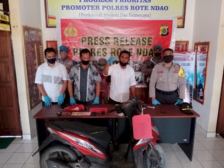 Polres Rote Ndao Gelar Press Release, Ungkap Pelaku Curanmor