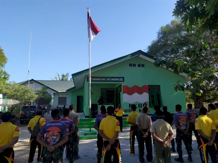 Jalin Sinergitas TNI – Polri, Polsek Rote Barat Daya Dan Koramil Batutua Olah Raga Bersama