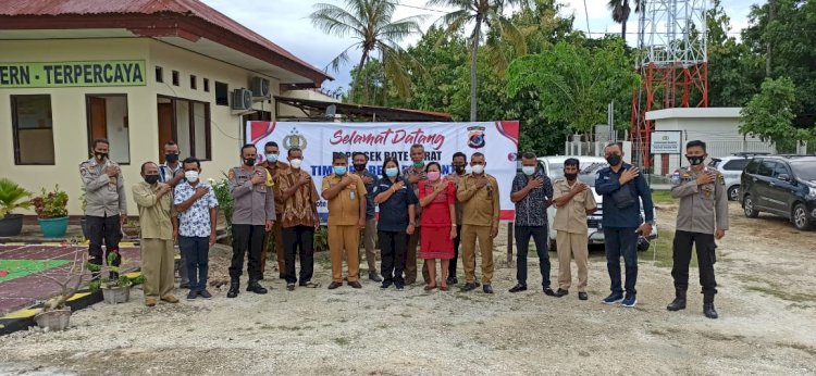 Study Kelayakan Peningkatan Tipe Polsek, Tim Biro Rena Polda NTT Sambangi Polsek Rote Barat