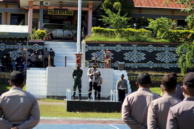 Perkokoh Persatuan Dan Kesatuan NKRI, Polres Terselatan Gelar Apel Kebangsaan