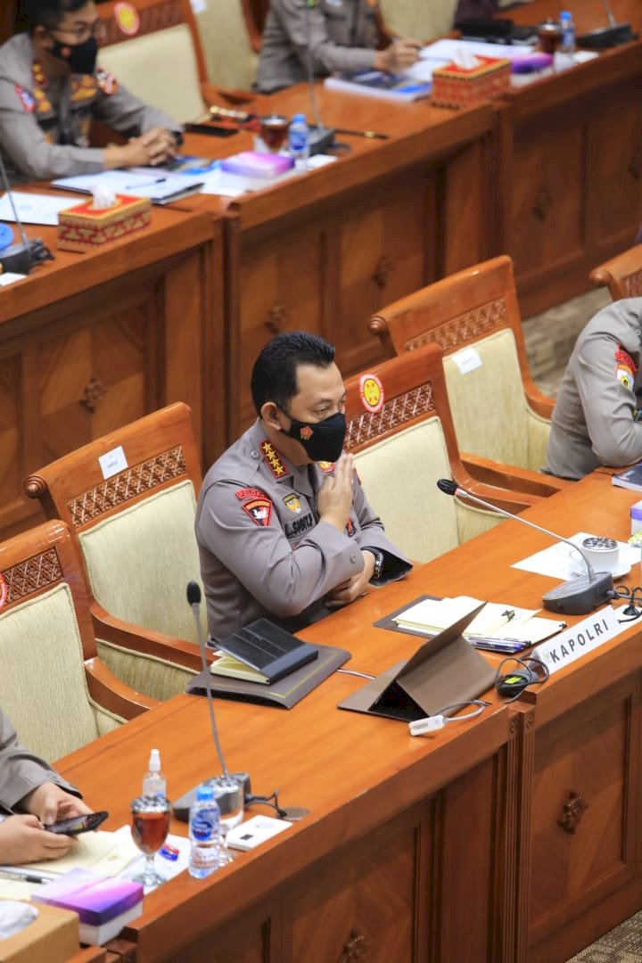 Dengar Pendapat (RDP) antara Kapolri Jenderal Listyo Sigit Prabowo dengan Komisi III DPR