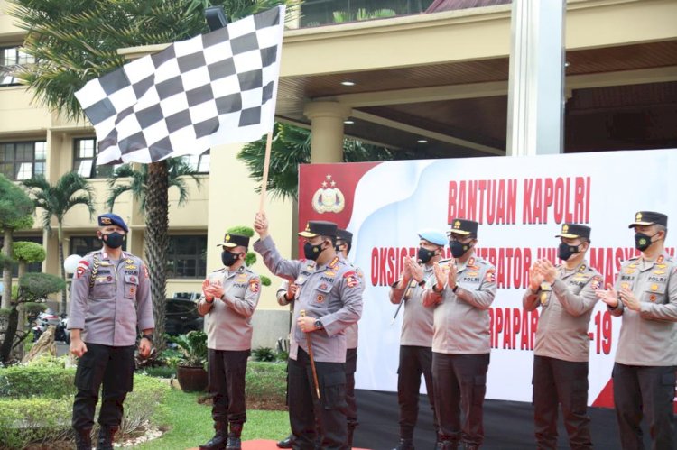 Kapolri Luncurkan Bantuan 1.000 Oksigen Konsentrator Bantu Warga yang Terpapar Covid-19