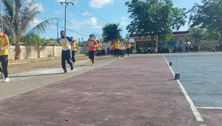 Jaga Kondisi Kesehatan Anggota, Polres Rote Ndao Gelas Samjas Semester II