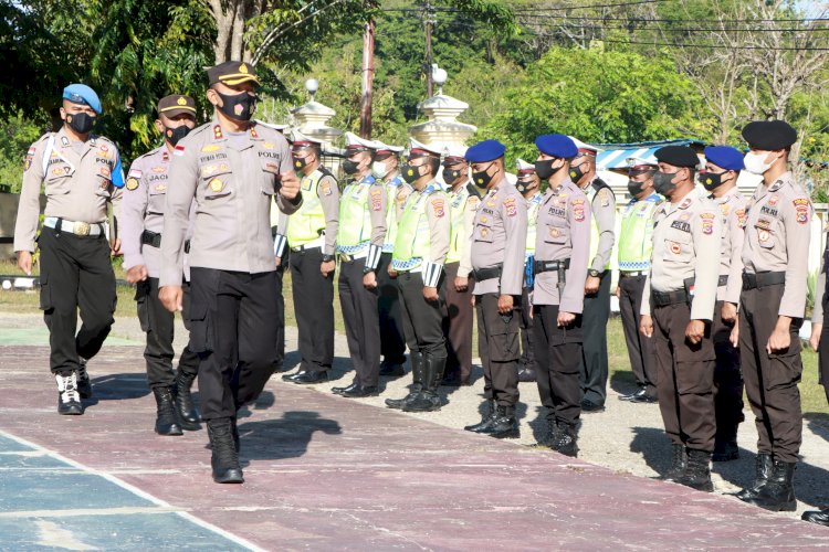 Ops Patuh Mulai Digelar, Polres Rote Ndao Laksanakan Apel Gelar Pasukan