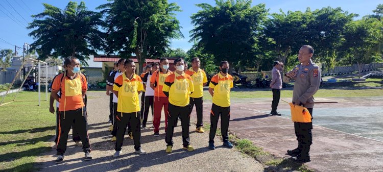 Ujian Kesamaptaan Jasmani Semester II, Anggota Polres Rote Ndao dan Polsek Jajaran Ikuti Tes