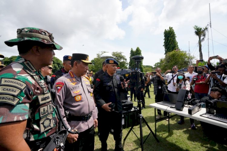 Gelar Pasukan dan peralatan, Kapolri dan Panglima TNI Ingin KTT G20 Berjalan Sukses