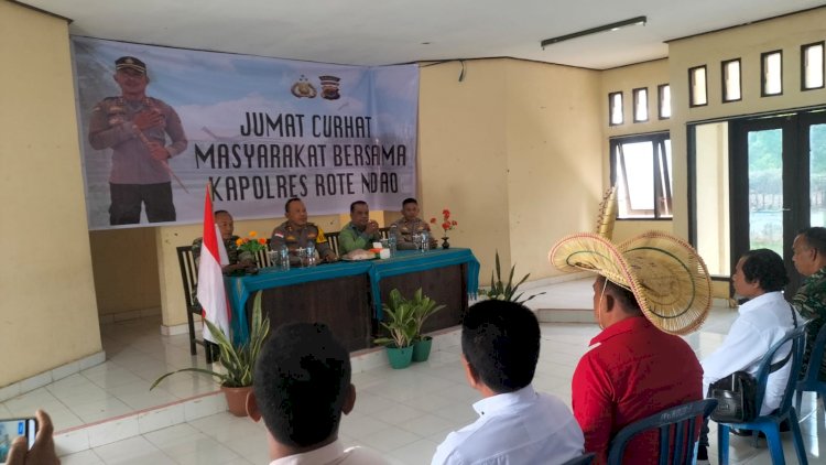 Melalui Jum’at Curhat, Kapolres Rote Ndao Dengar Langsung Saran dan Masukan Masyarakat