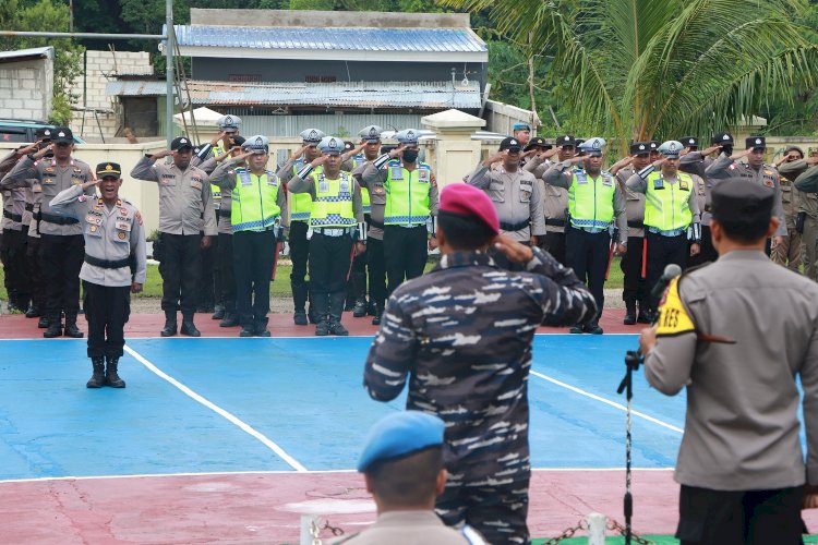 Jelang Malam Pergantian Tahun, Polres Rote Ndao Gelar Apel Gabungan Bersama Instansi Terkait