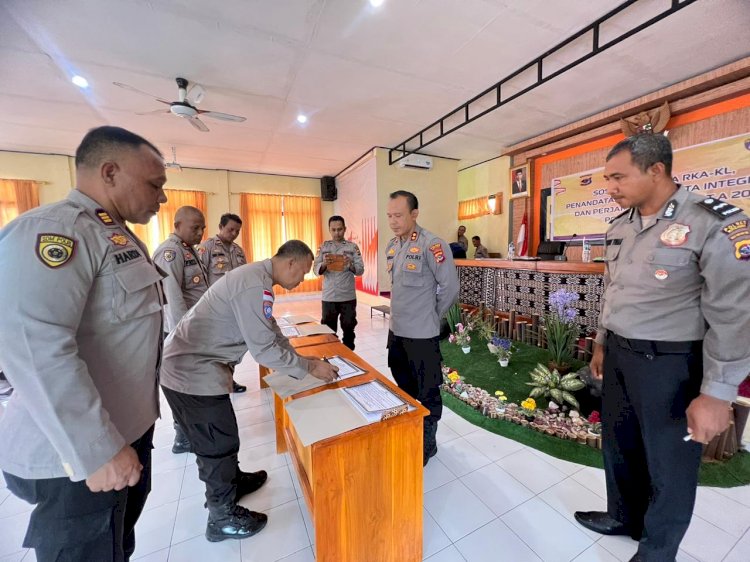 Bentuk Transparansi Anggaran, Polres Rote Ndao Gelar Sosialisasi DIPA – RKA/KL TA. 2023