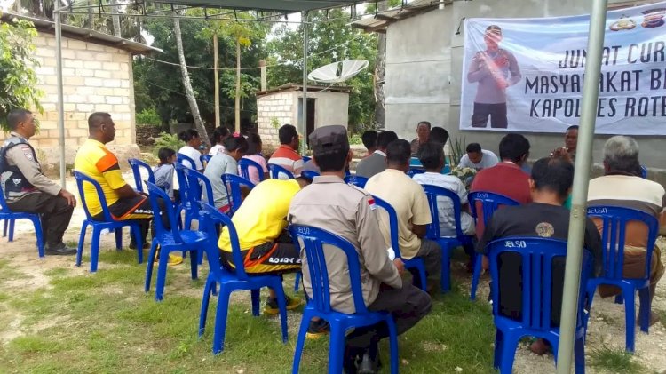 Jum'at Curhat, Wakapolres Rote Ndao Kembali Temui Warga Untuk Dengar Keluhan