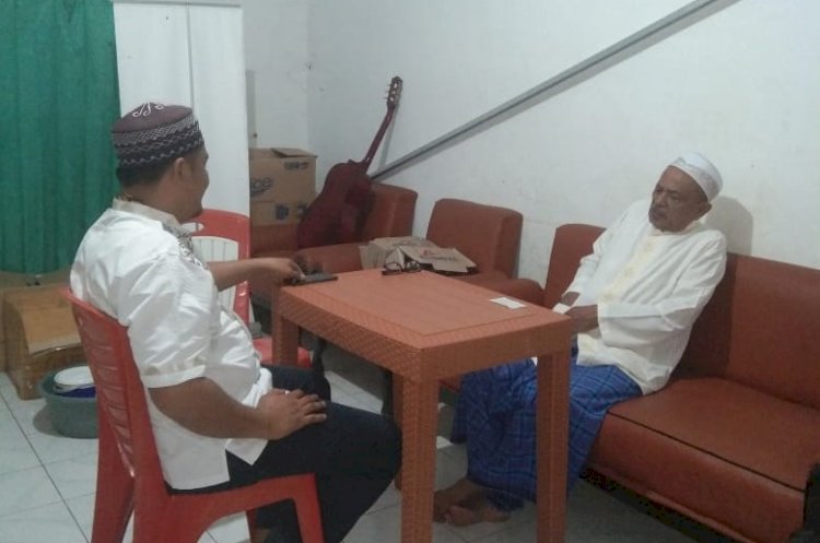 Jalin Silaturahmi, Sat Intelkam Sambangi Imam Masjid An-Nur Ba’a