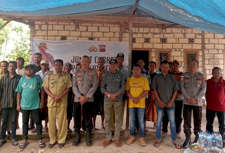 Jum’at Curhat, Kapolres Rote Ndao Tampung Aspirasi Warga Desa Suelain