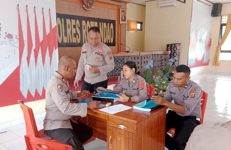 Jelang Audit Kinerja Rutin Itwasda Polda NTT, Siwas Polres Rote Ndao Gelar Pra Wasrik