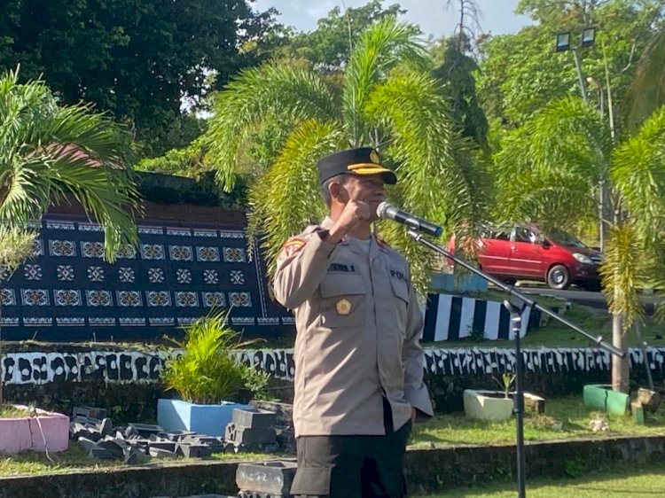 Pimpin Apel Pagi, Wakapolres : Berikan Pelayanan Yang Terbaik Kepada Masyarakat