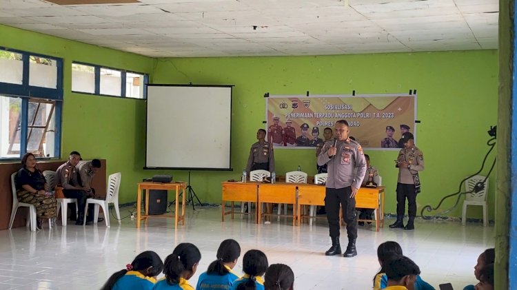 Jaring Animo Pelajar, Bag SDM Polres Rote Ndao Gencar Lakukan Sosialisasi Penerimaan Polri TA. 2023 di Sekolah