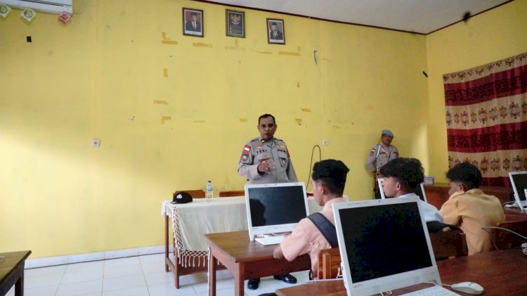 Cegah Kenakalan Remaja, Operasi Bina Kusuma Turangga 2023 Polres Rote Ndao Sambangi SMK Negeri 1 Lobalain