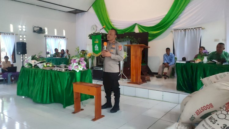 Langkah Preemtif Cegah Perdagangan Orang, Kapolres Rote Ndao Beri Imbauan di Gereja