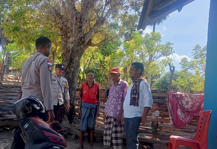 Melalui Patroli Sambang, Polsek Rote Barat Daya Beri Imbauan Antisipasi TPPO