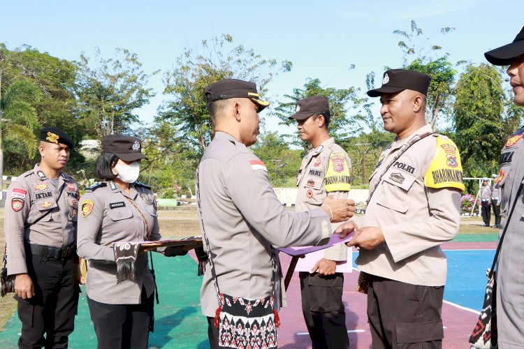 Ciptakan Pengamanan Swakarsa, Polres Rote Ndao Gelar Apel Satkamling