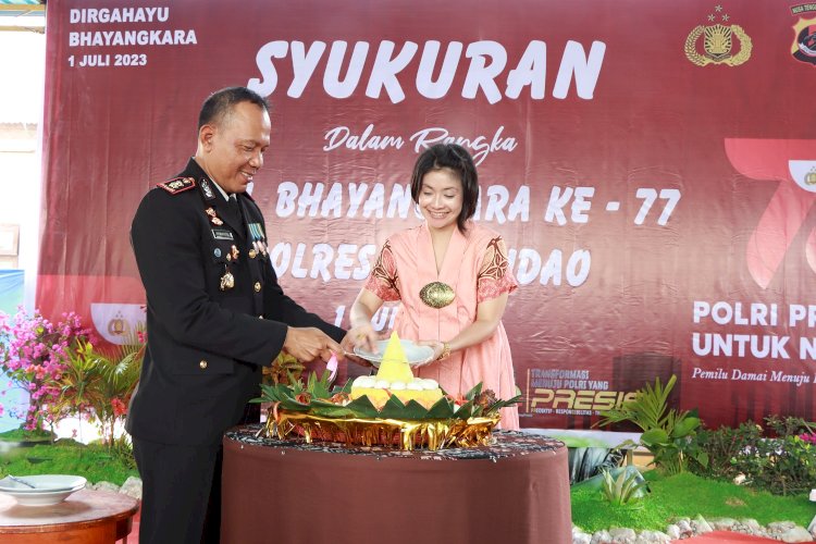 Polres Rote Ndao Gelar Sykuran Peringati Hari Bhayangkara ke-77 Tahun 2023