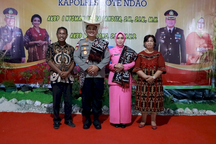 Dahidiri Forkopimda, Polres Rote Ndao Menggelar Acara Pisah Sambut Kapolres Lama dan Baru