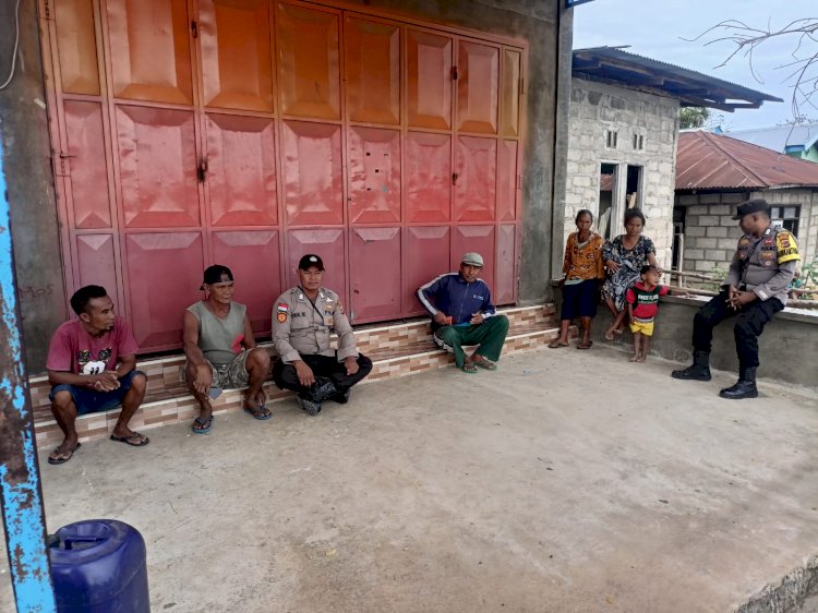 Duduk Santai Bersama, Langkah Polsek Pantai Baru Sampaikan Pesan Kamtibmas