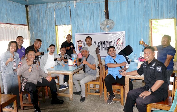 Jalin Silaturahmi dan Sinergitas, Kapolres Ajak Wartawan Ngopi Bareng