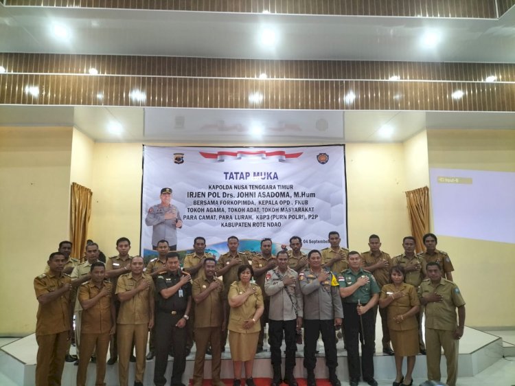 Tatap Muka Dengan Forkopimda Rote Ndao, Bagian Dari Lawatan Kapolda NTT di Wilkum Polres Rote Ndao