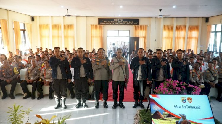 Kepada personel Polres Rote Ndao, Kapolda NTT : “Jaga Kewibawaan Polri dan Tingkatkan Pelayanan Masyarakat”