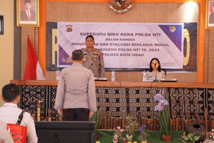 Supervisi Biro Rena Polda NTT, Kapolres Paparkan Progres Proyek Pembangunan Gedung Yanlik