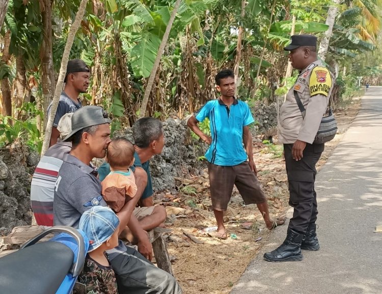 Bhabinkamtibmas Peduli Warganya, Terus Beri Himbauan serta Sosialisasi Kamtibmas dan TPPO