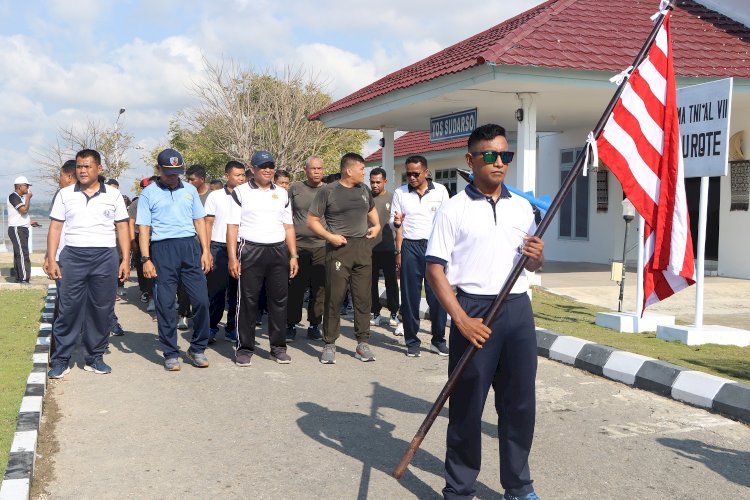 Olahraga Bersama, Wujud Nyata Sinergitas dan Soliditas TNI-Polri di Negeri Terselatan NKRI