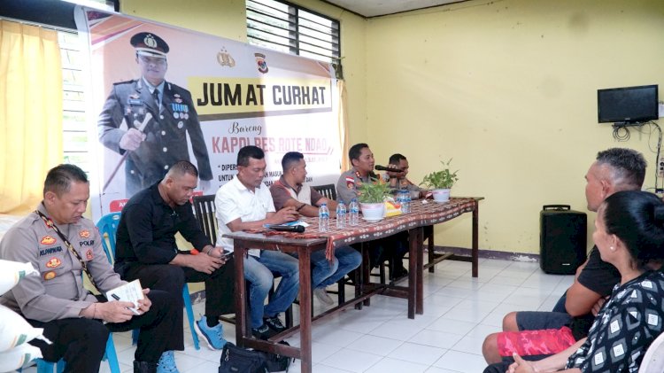 Melalui Jumat Curhat, Kapolres Rote Ndao : Kami Akan Tingkatkan Patroli dan Sambang Guna Ciptakan Sitkamtibmas Jelang Nataru